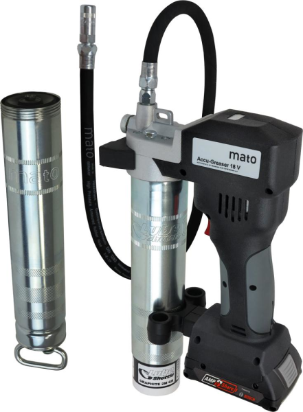 Akku-Fettpresse 18V/2Ah PREMIUM-S-LS AMPShare m. Ladegerät u.Akku MATO Produktbild img1 L