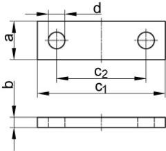 Achshalter DIN 15058 Stahl blank Produktbild img1 L