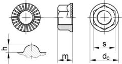 Ripp-Sicherungsmutter Produktbild img1 L