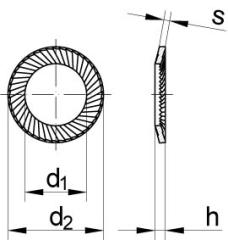 SCHNORR-Sperrzahnscheiben S Edelstahl A2 Produktbild img1 L