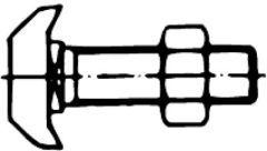 Hakenkopfschrauben Typ 40/22 Stahl 4.6 verzinkt Produktbild img1 L