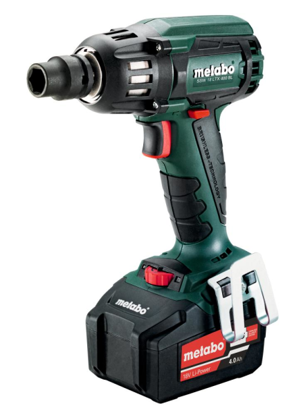 Akku Schlagschrauber SSW 18 LTX 400 BL Metabo 2x18,0V 4,0 Ah Ladegerät ASC30-36 Koffer Produktbild img1 L