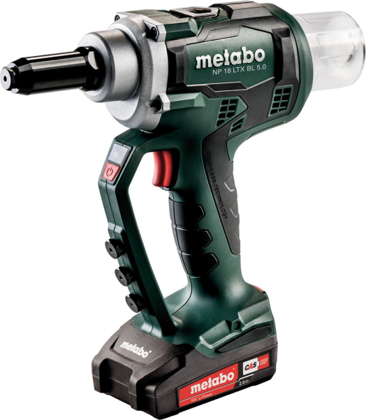 Akku Nietpistole NP 18 LTX 5 Metabo 2x18,0 V 2,0 Ah Ladegerät ASC30-36 MetaLo Produktbild img1 L