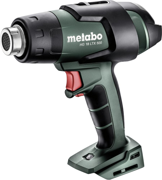 Akku-Heißluftgebläse soloHG 18 LTX 500 Metabo ohne Akku ohne Ladegerät metaBOX Produktbild img1 L