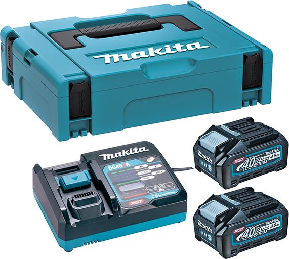 Akku-Starter-Set XGT 40V 4Ah Makita 2x40,0V 4,0 Ah Ladegerät DC50RA MAKPAC Produktbild img1 L