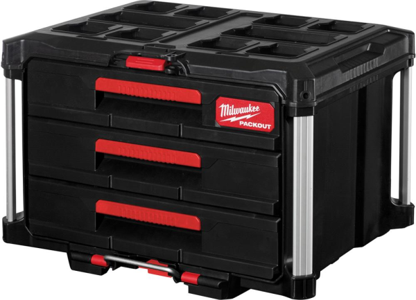 Milwaukee PACKOUT Koffer mit 3 Schubladen Produktbild img1 L