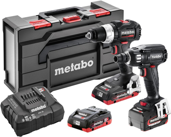 Akku Set SE LiHD BS18LT BL + SSW18LTX400 2x18,0 V 4,0 Ah+1x5,2 Ah Ladegerät ASC 55 metaBOX Produktbild img1 L