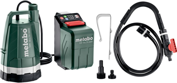 Metabo Akku-Tauch- und Regenfasspumpe TPF 18 LTX 2200 solo Produktbild img1 L