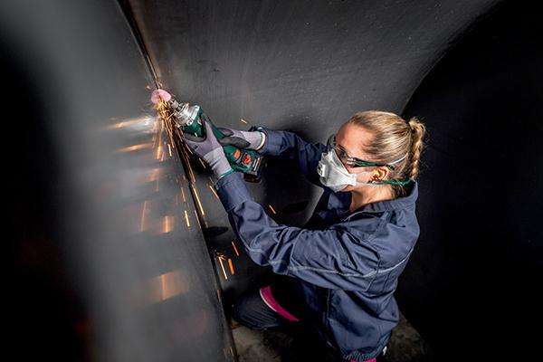 Akku-Geradschleifer solo GVB18LTX BL 11-28 Compactohne Akku ohne Ladegerät Karton Produktbild img2 L