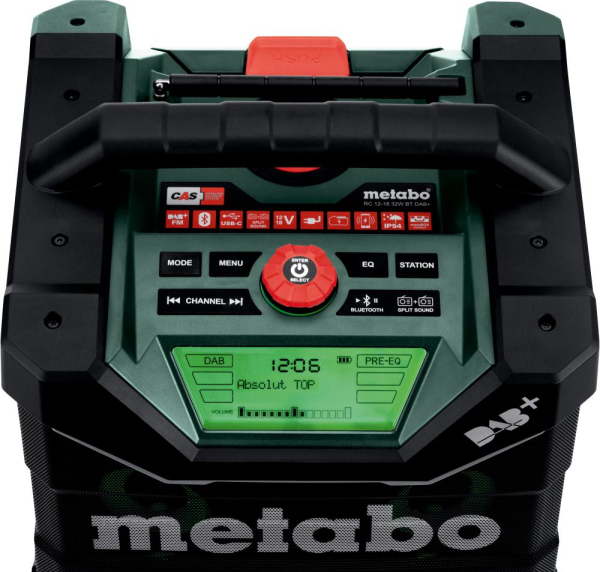 Baustellenradio solo RC12-18 32WBTDAB+ Metabo ohne Akku ohne Ladegerät Karton Produktbild img2 L