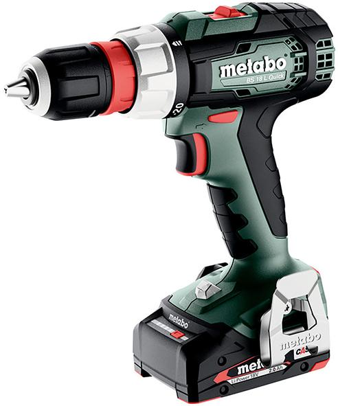 Akku Bohrschrauber BS 18 L Quick Metabo 2x18,0 V 2,0 Ah Ladegerät SC 30 metaBOX Produktbild img1 L
