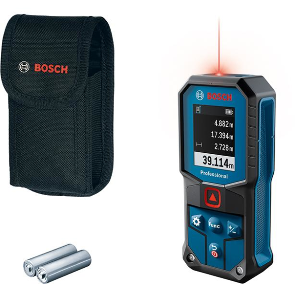 Laser-Entfernungsmesser GLM 40-31 2x (AA) Batterien Tasche Produktbild img2 L