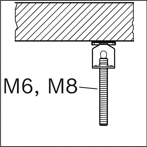 Metallhalter M6/M8 PRO FMI-M6/M8 Innengewinde Produktbild img3 L