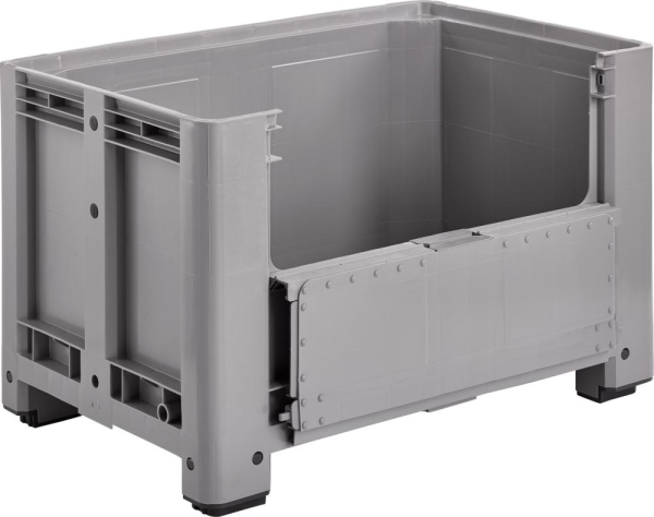 Palettenbox m.4 Füßen 1200x800x760mm,Klappe Produktbild img1 L