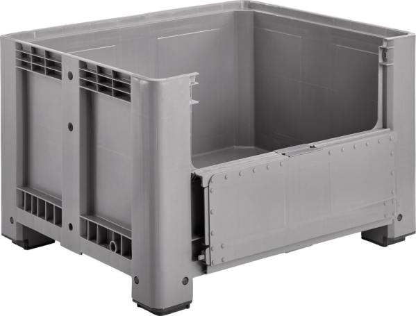 Palettenbox m.4 Füßen 1200x1000x760mm,Klappe Produktbild img1 L