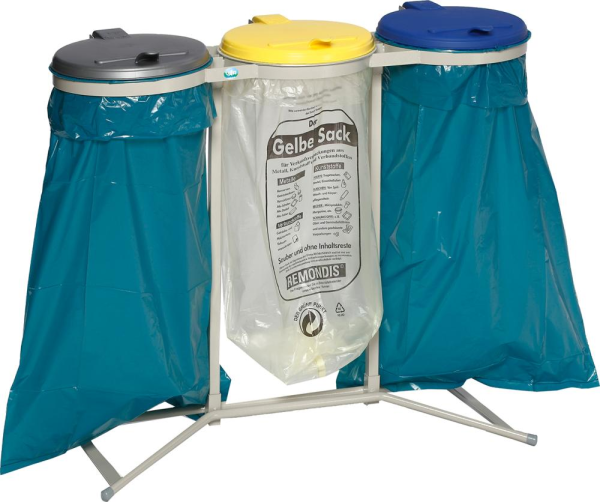 Abfallsammler 3x120 l verz. stationär H980 mm VAR Produktbild img1 L