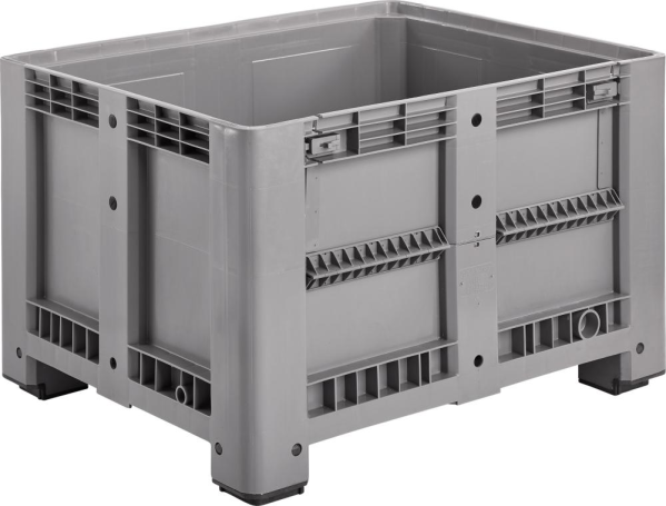 Palettenbox m.4 Füßen 1200x1000x760mm,Klappe Produktbild img2 L