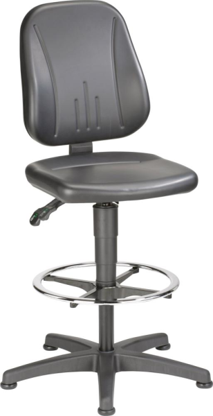 Bimos Arbeitsstuhl 9651-0551 Unitec 3 Sitzhöhe 580-850 mm mit Gleiter, Kunstleder Produktbild img1 L