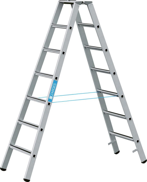 Stufenleiter Saferstep B 2x7 Stufen Leiterlänge 1,98 m Arbeitshöhe 3,30 m Produktbild img1 L