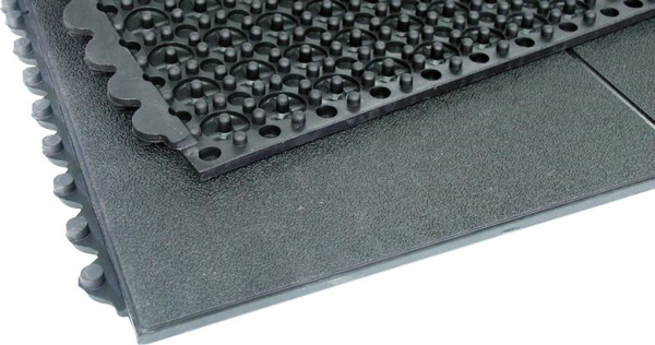 Arbeitsplatzmatte YOGA SOLID Basic schwarz B90xT90 cm Produktbild img1 L