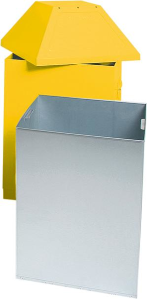 Abfallbehälter ca. 95 l sandgelb H660/870 mm Produktbild img1 L