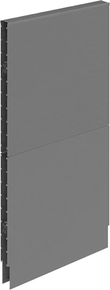 Akustik-Wandelement B1000 x H 2000 mm RAL 7037 geschlossen Produktbild img1 L