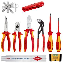 KNIPEX 00 20 90 V01 Erweiterungsset Elektro 1 10-teilig 0 SB-Karte/Blister Produktbild