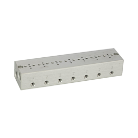 Reihengrundplatte 7-fach, M5 für Mini-Magnetventile 15 mm Produktbild