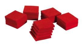 Reinigungsfilze, rot für Stahl Produktbild