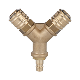 Verteiler, 2 Schnellverschlusskuppl. NW7,2, Nippel NW7,2-7,8 G1/2 Produktbild