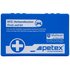 Petex KFZ Verbandkasten nach DIN 13164:2022 blau Produktbild