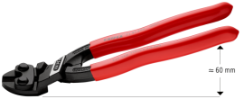 KNIPEX 71 41 200 CoBolt® Kompakt-Bolzenschneider 200 mm schwarz atramentiert mit Kunststoff überzogen SB-Karte/Blister Produktbild