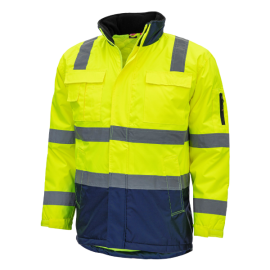 NITRAS MOTION TEX VIZ, Warnparka, neongelb / marineblau, EN ISO 13688, EN ISO 20471, EN 343 Produktbild