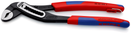 KNIPEX 88 02 250 T Alligator® Wasserpumpenzange 250 mm schwarz atramentiert mit schlanken Mehrkomponenten-Hüllen, mit integrierter Befestigungsöse zum Anbringen einer Absturzsicherung poliert SB-Karte/Blister Produktbild
