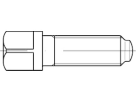 DIN 480 10.9 Vierkantschrauben mit Bund und Ansatzkuppe Produktbild