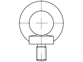 DIN 580 C 15 E galvanisch verzinkt Ringschrauben Produktbild
