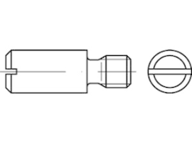 DIN 927 14 H Zapfenschrauben mit Schlitz Produktbild