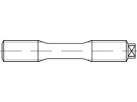 DIN 2510 Mu 1.7709 Form L AD W7 Schraubenbolzen mit Dehnschaft, mit langem Gewin Produktbild