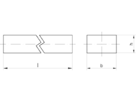 DIN 6880 Stahl (C45+C) 4 x 4 x 1000 S Produktbild