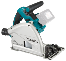 Akku-Tauchsäge solo LXT DSP601ZJU Makita ohne Akku ohne Ladegerät Karton Produktbild