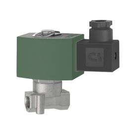 2/2-Wege-MV., ES, FPM, NC, direktg., 24 V DC, G 1/4, PN 0-3,5 bar Produktbild
