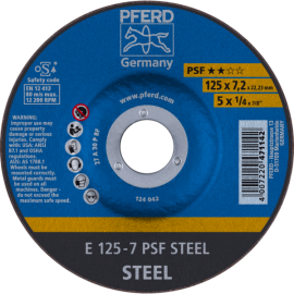 Schruppscheiben E 125-7 PSF STEEL (5) Produktbild
