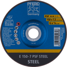 Schruppscheiben E 150-7 PSF STEEL Produktbild