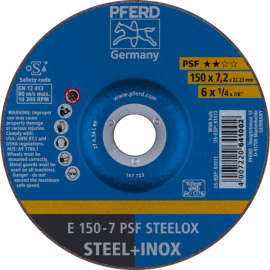 Schruppscheiben E 150-7 PSF STEELOX Produktbild