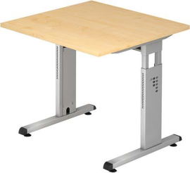 Schreibtisch Weiß 80x80x72 cm O-Serie Produktbild