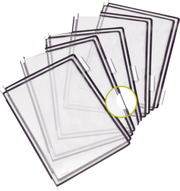 Sichttafel A4 schwarz Pckg. a 10 Stück Produktbild