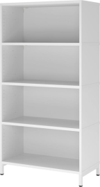 Regal FlexWall VFW48 B800xT400xH1532 mm 4 OH m.Sockel weiß Produktbild