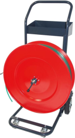 ABROLLWAGEN PREMIUM FAHRBAR MIT 4 RÄDER für PP,PET u. Stahlbänder Produktbild
