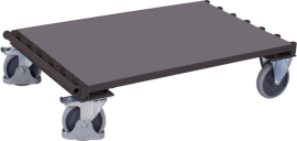 Plattenwagen ohne Bügel Ladefläche B1000xT1200 mmRAL 7016 Tragkraft 1200 kg Produktbild