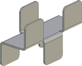 Stabilisierungshalter VE 2 Stück für Rückwandgitter Produktbild